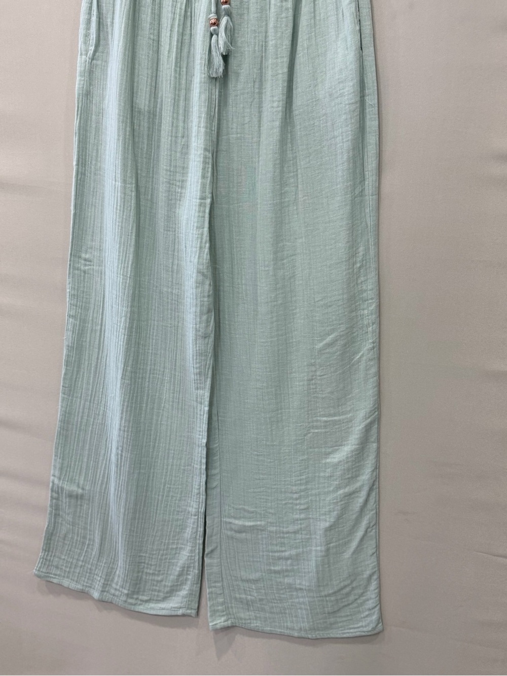 Woman Sage Green Two-Piece Puff Sleeve Top & Maxi Skirt Set - Picture 3 of 13